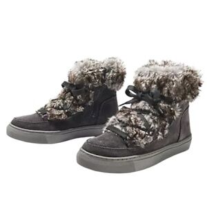 NWT Cougar Waterproof Suede with Faux Fur Dasha Snow Boot Pewter Gray Size 9